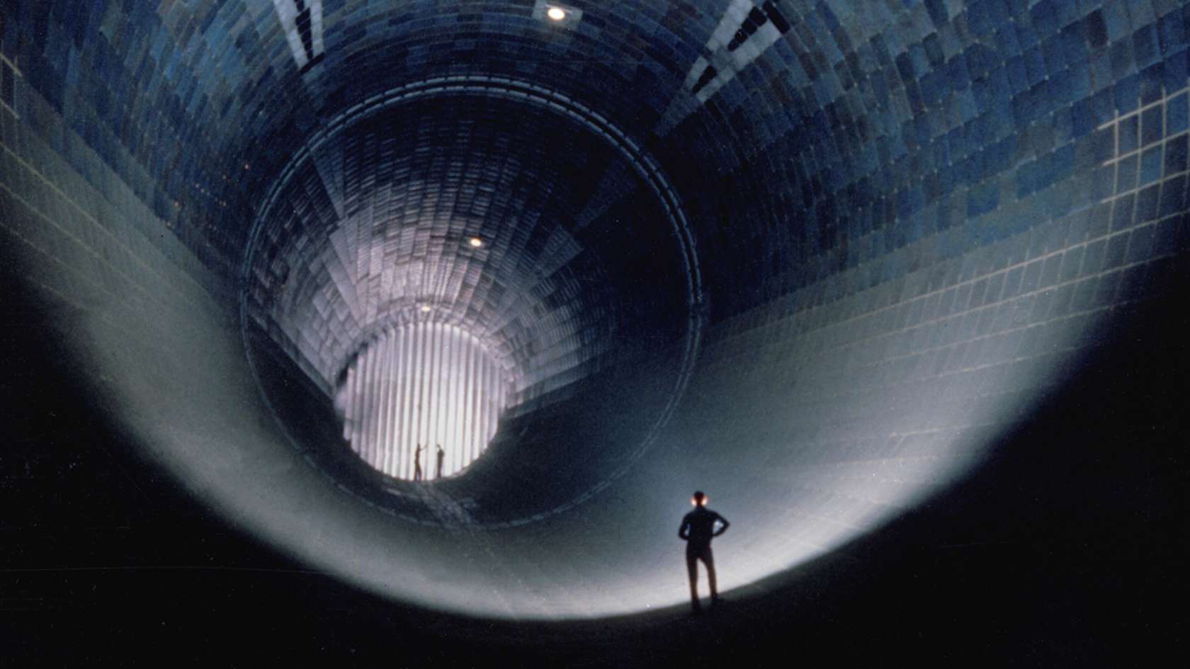 airman inside a space facility