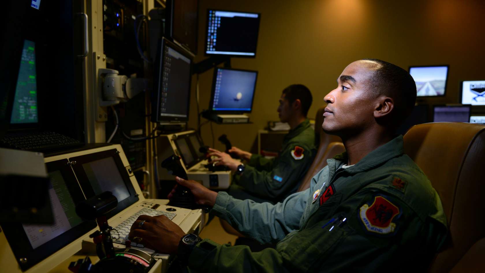 pilot operating a remotely piloted aircraft