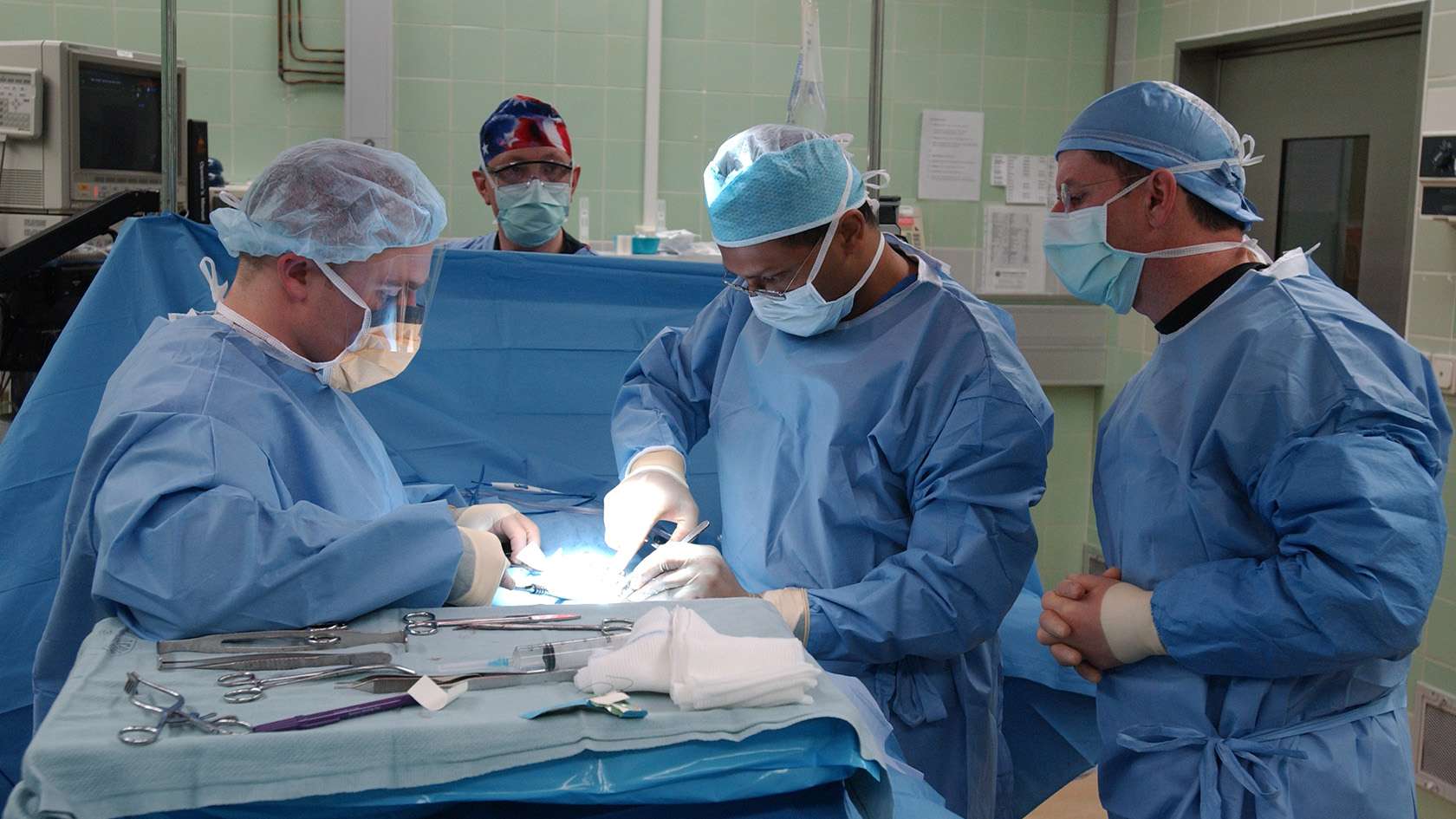 surgeons operating