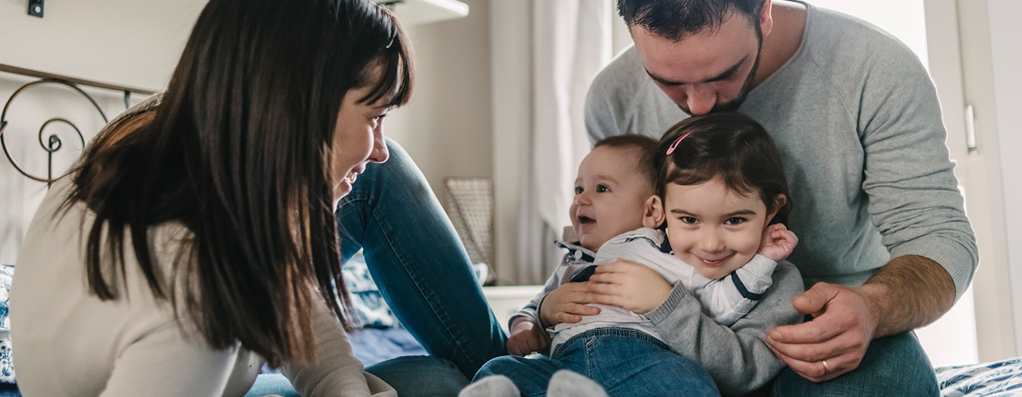Family with two children
