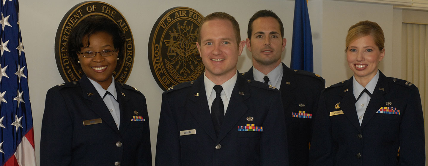 Group of Air Force JAGs smiling