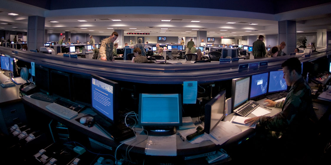 Air Force cyber operations room