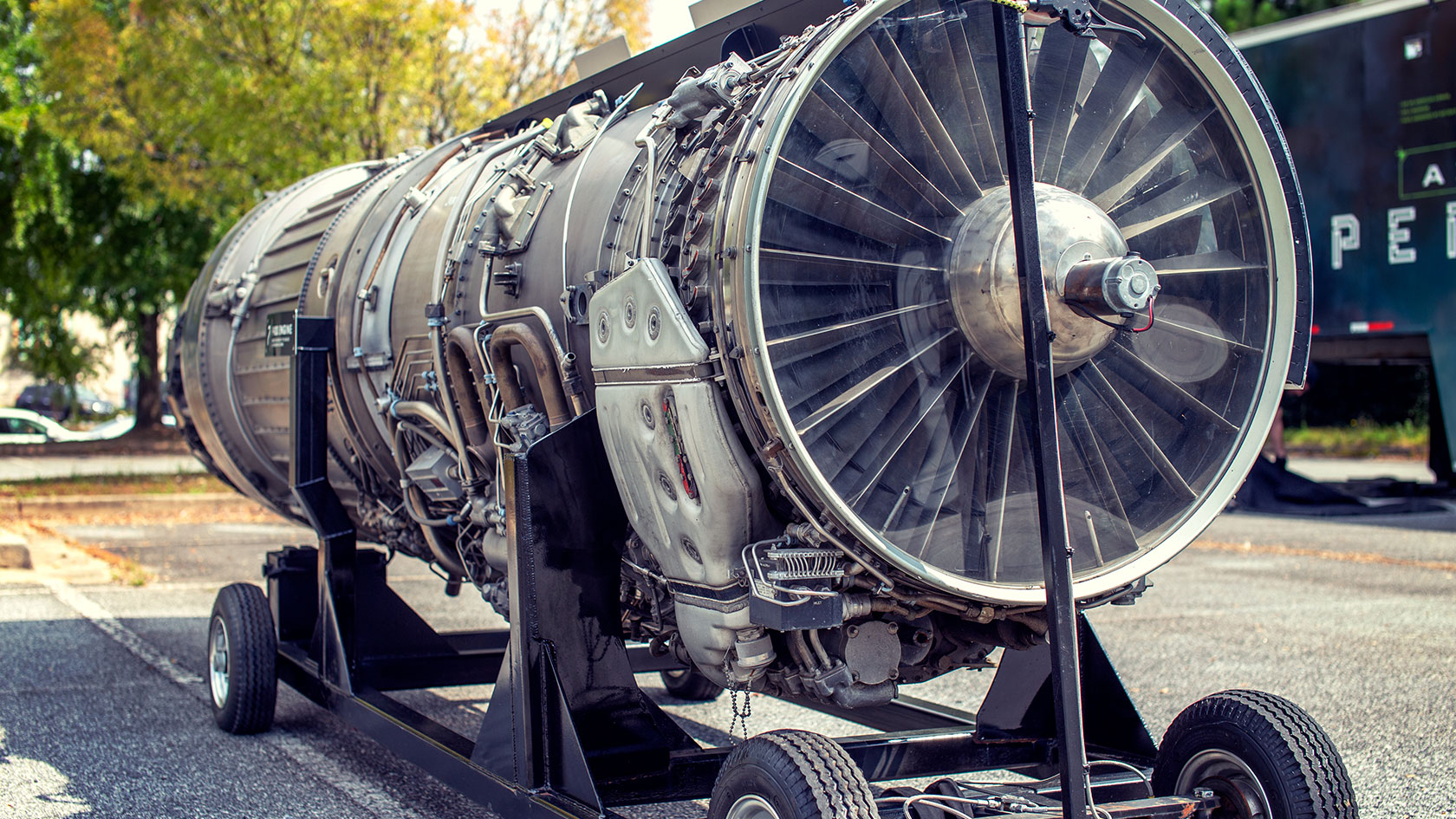 Large plane engine turbine