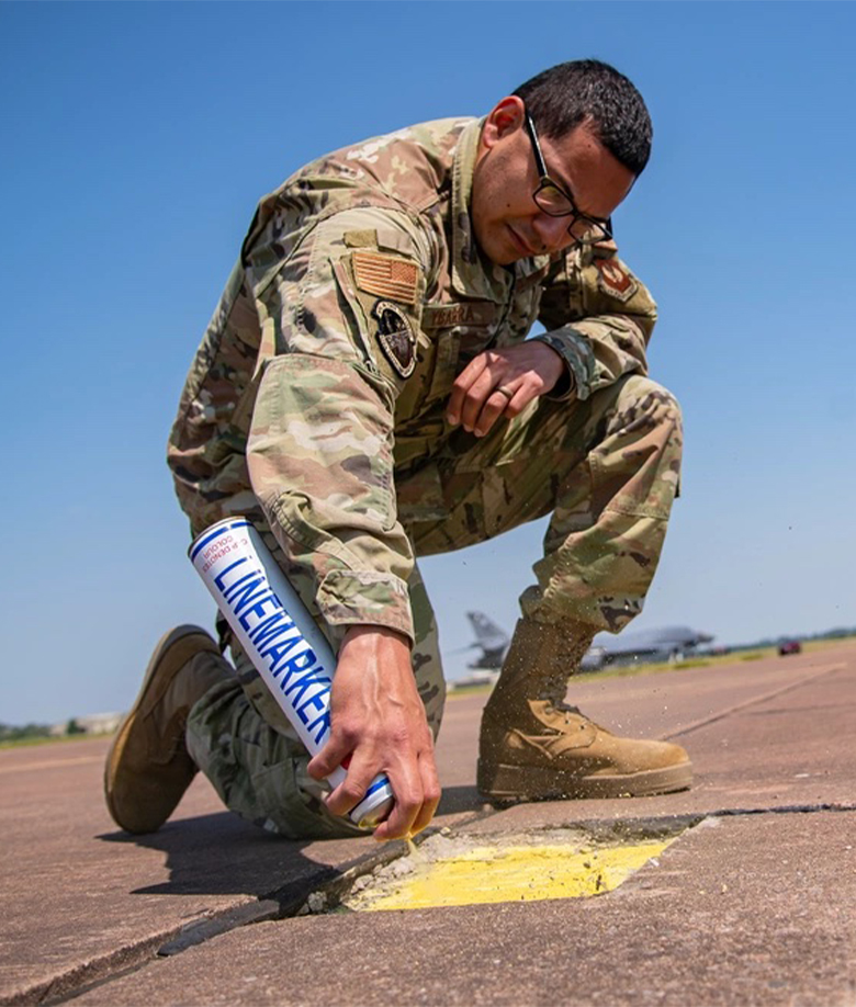 airman working on flightline