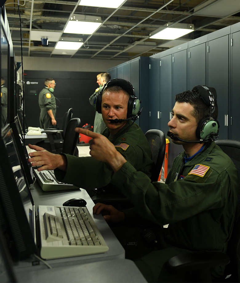 airman using control board