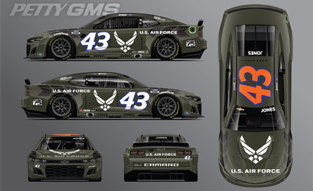 Air Force sponsored NASCAR race car design schematics