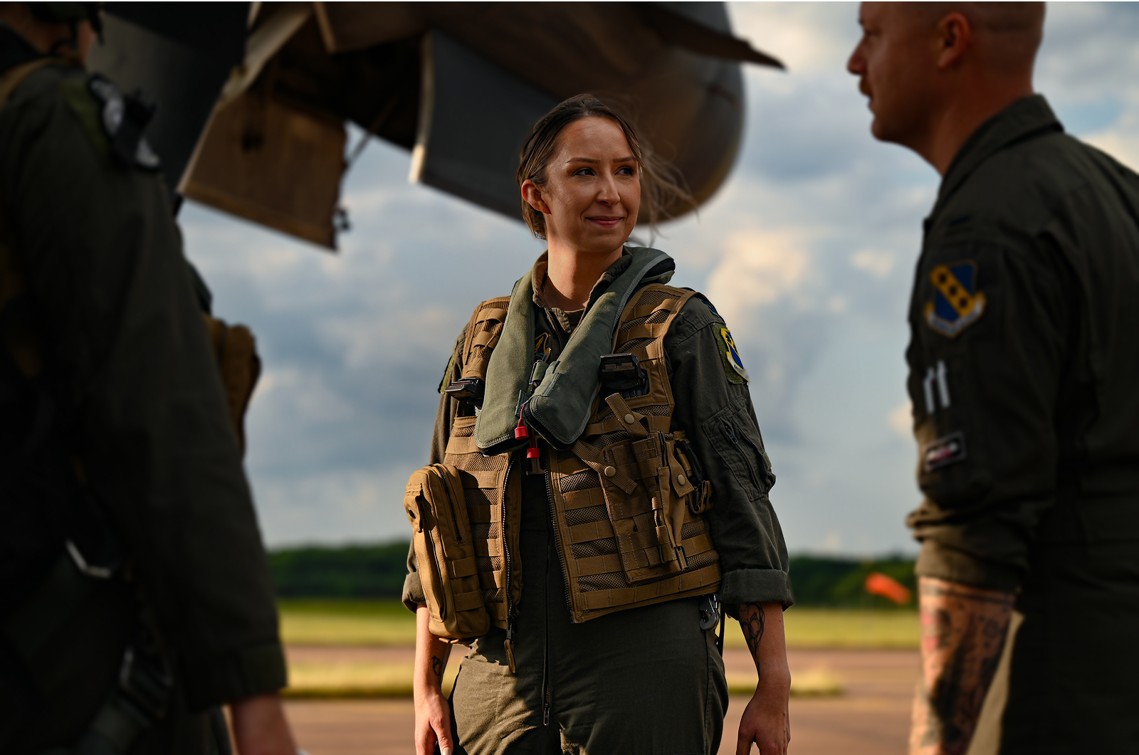 residency trained flight surgeon standing outside of aircraft