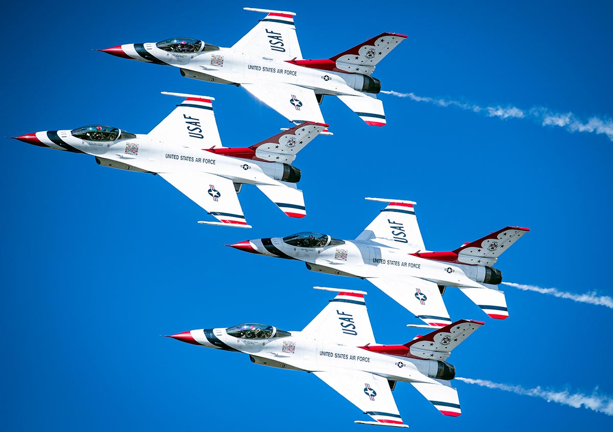 Thunderbirds, USAF Flight Demonstration Squadron, History & Aircraft