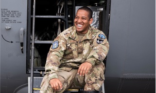 Airman smiling
