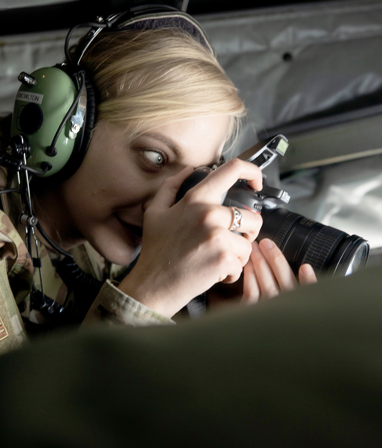 airman taking a photograph