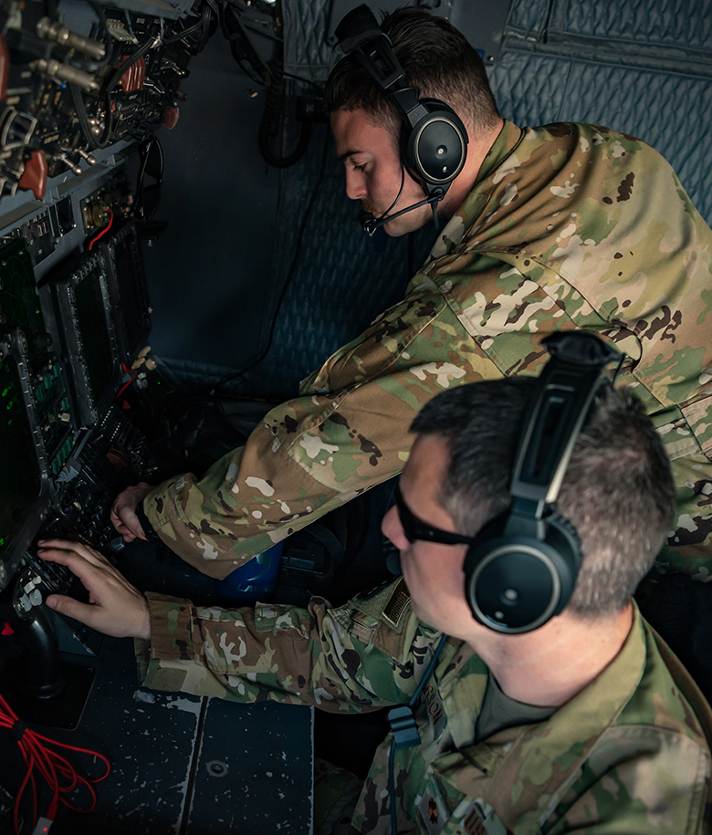 airman working on equipment