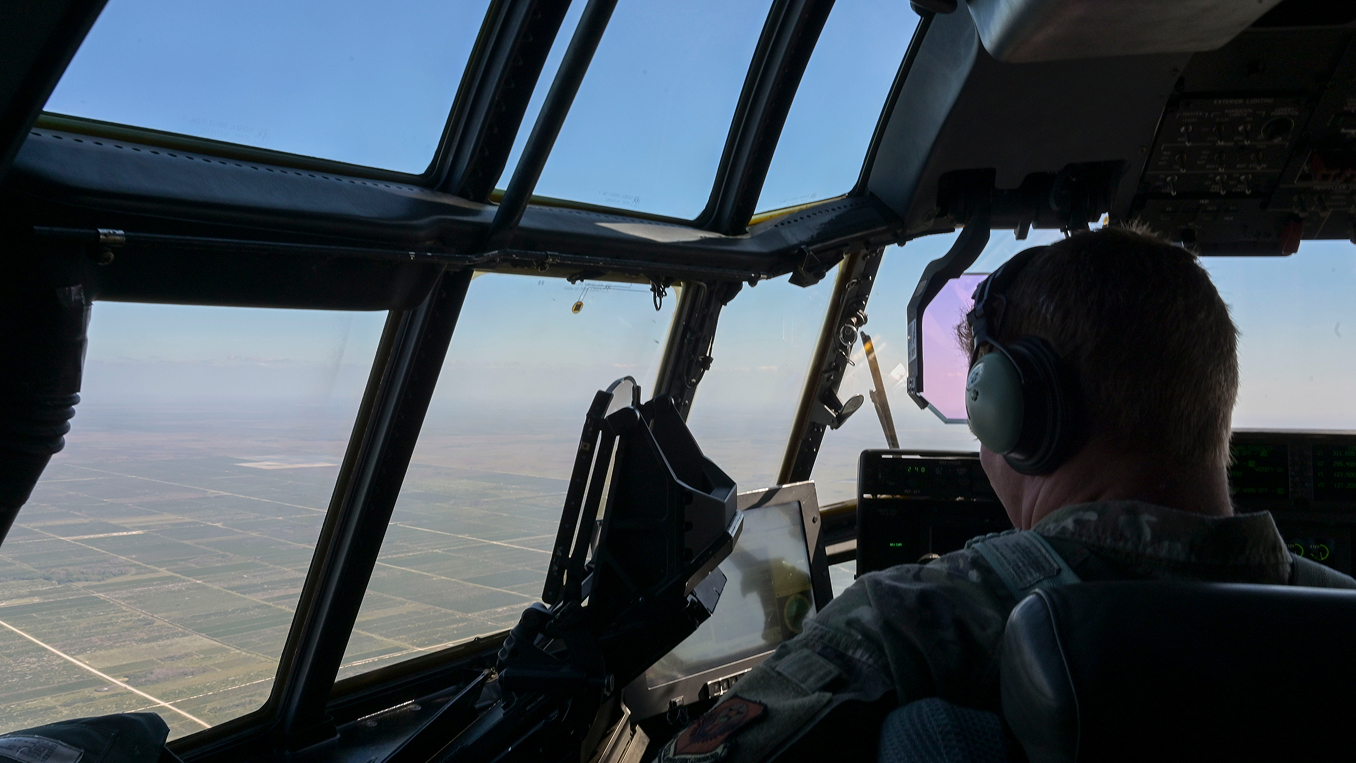 pilot physician in cockpit