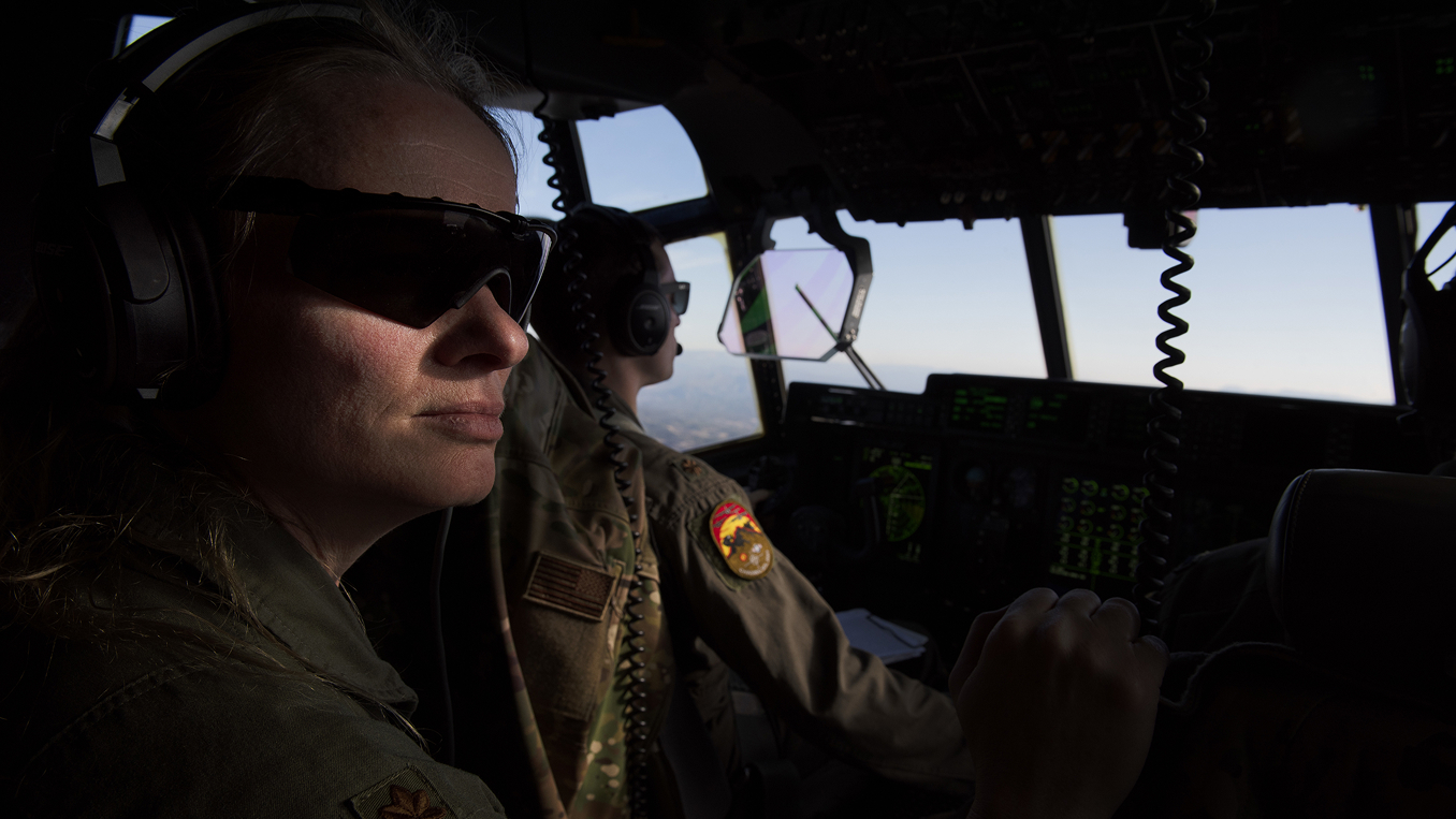 pilot physician in cockpit