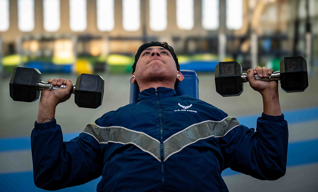 airman pressing weights