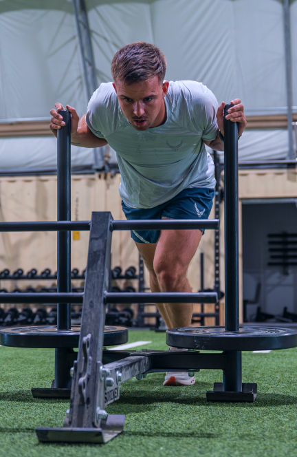 airman working out