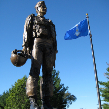 Air National Guard statue in Illinois