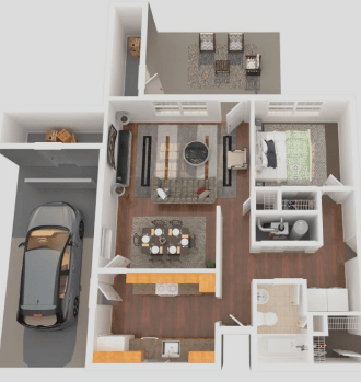 Dorm room layout