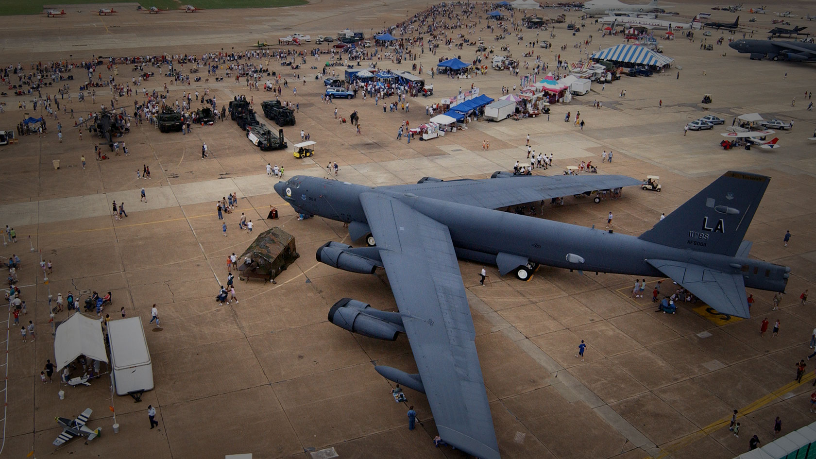 Military cargo plane in the tarmac