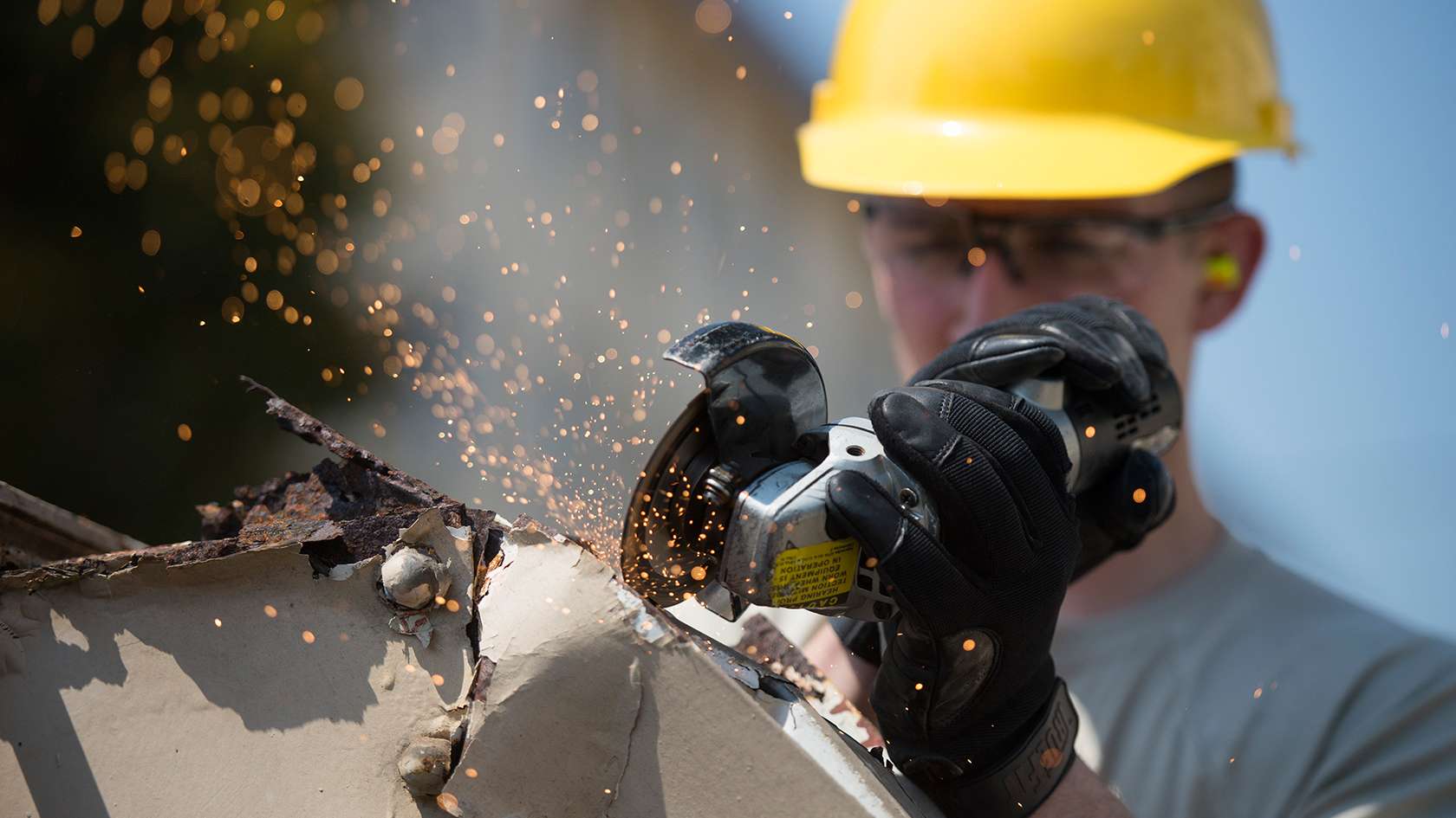 CIVIL ENGINEER working on an equipment