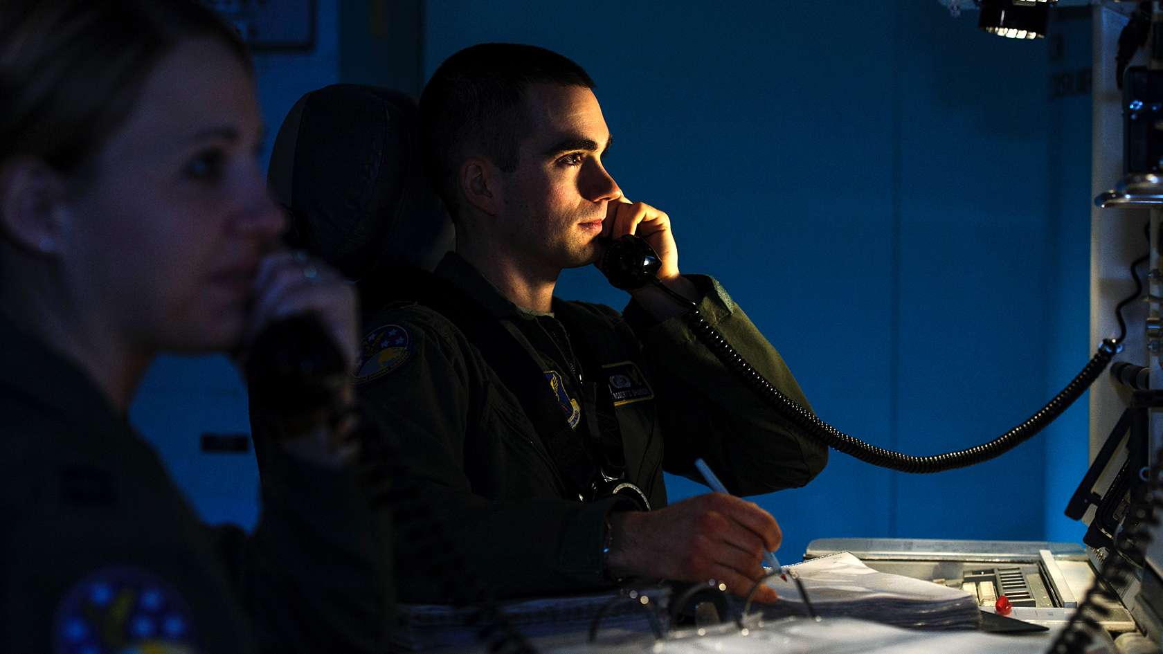 NUCLEAR AND MISSILE OPERATIONS OFFICER ON PHONE