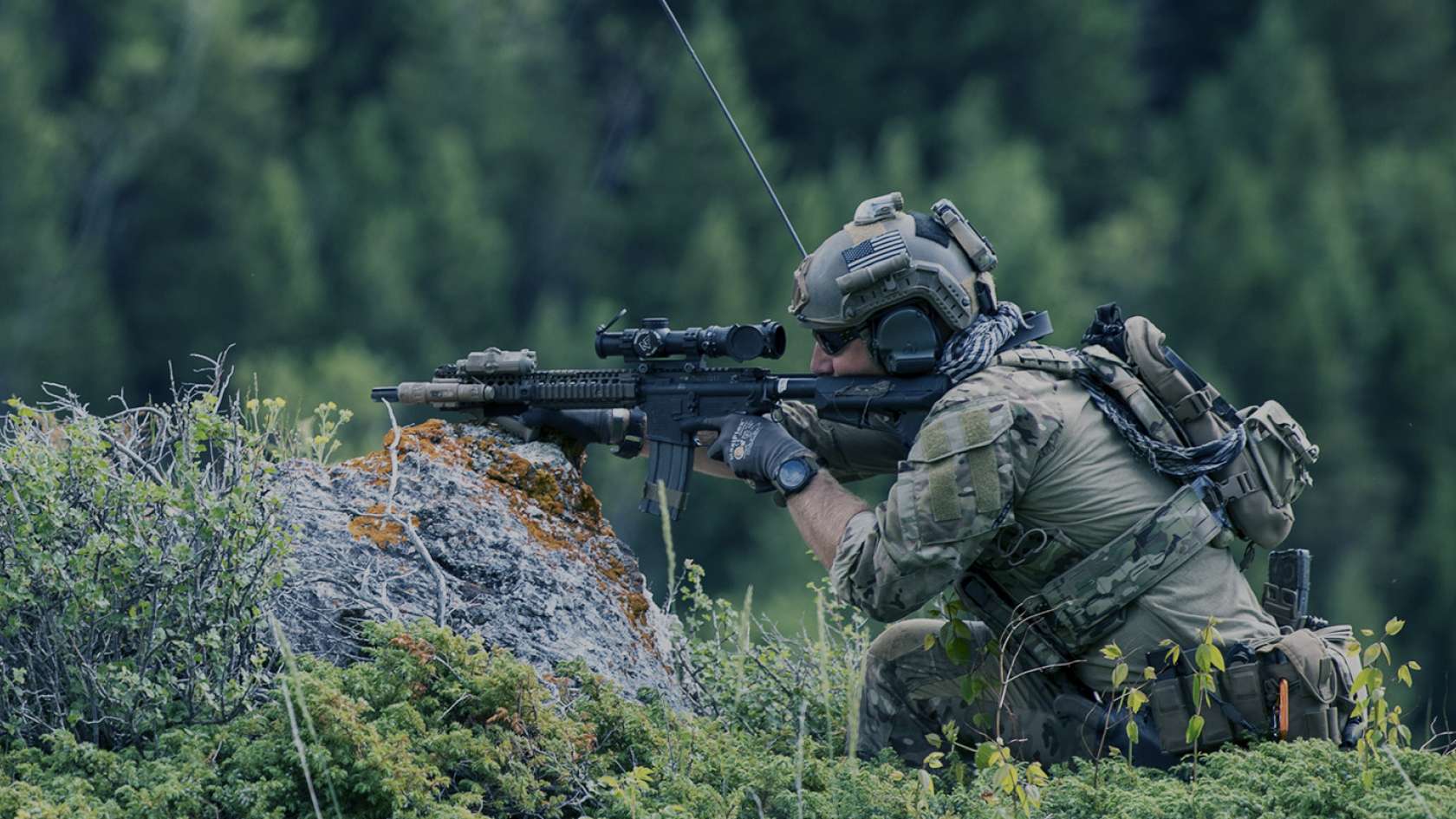 Special Reconnaissance specialist with rifle