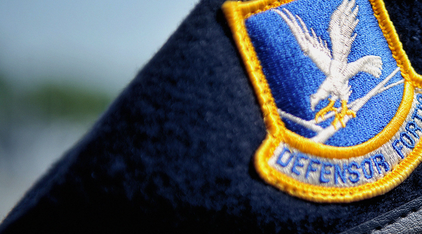 blue beret patch