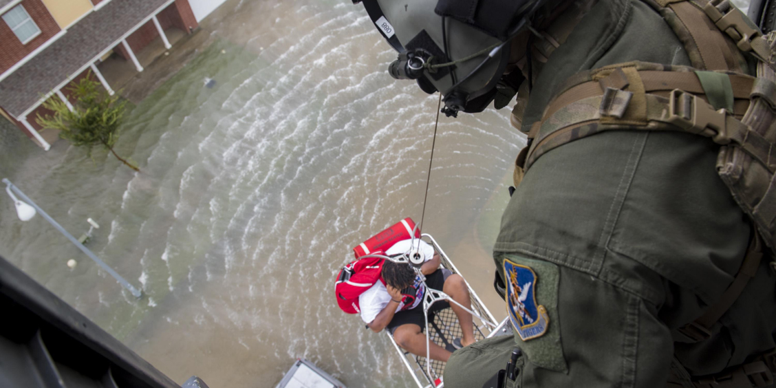 Air Force rescue from floodwaters