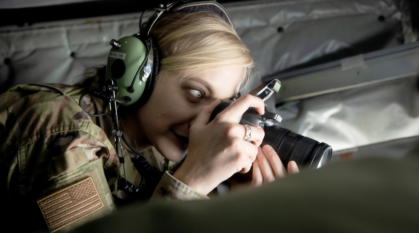 airman taking a photograph