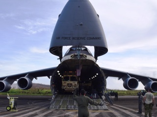 Air Force Reserve heavy aircraft loading